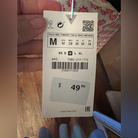 Zara Beach Sarong Sz Med - Picture 4 of 11